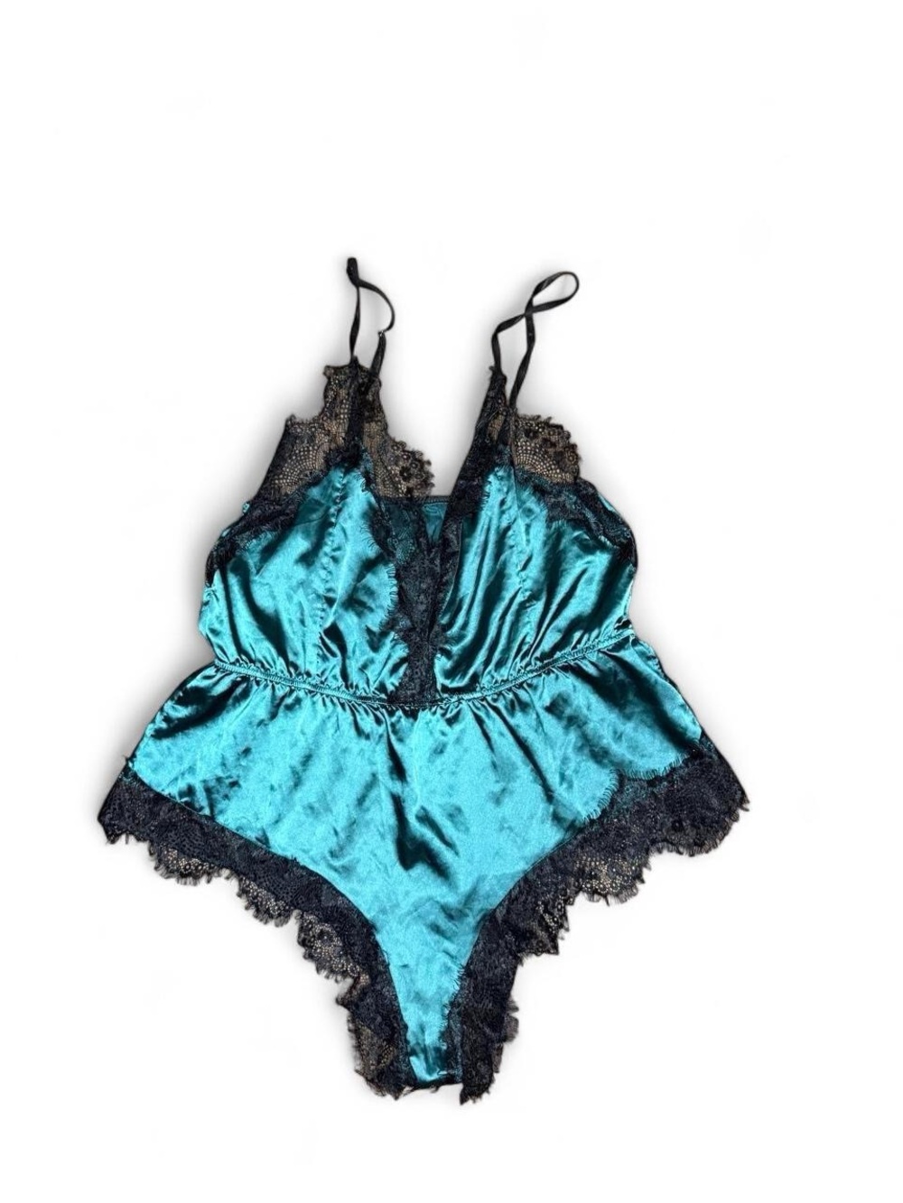 Women's Satin Lace Teddy Romper
